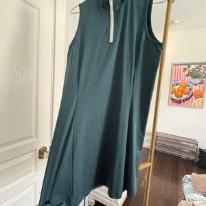 Sleeveless Dark Green Dress